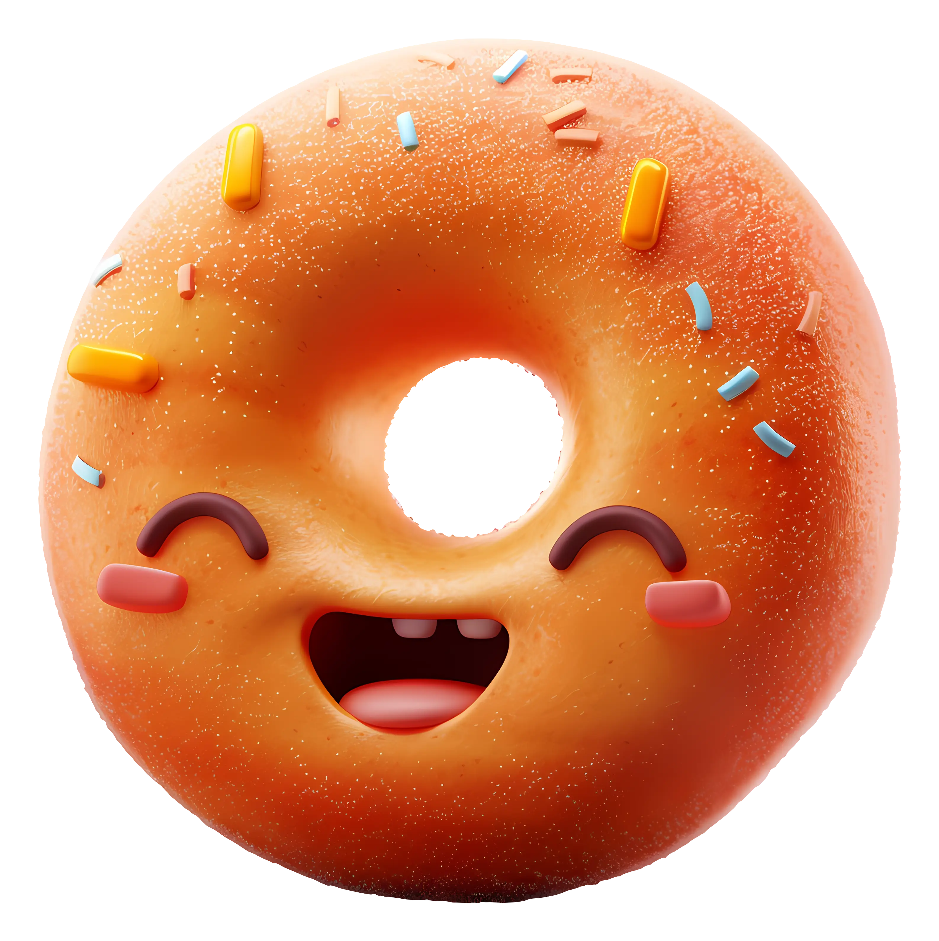 Happy Donut with Sprinkles