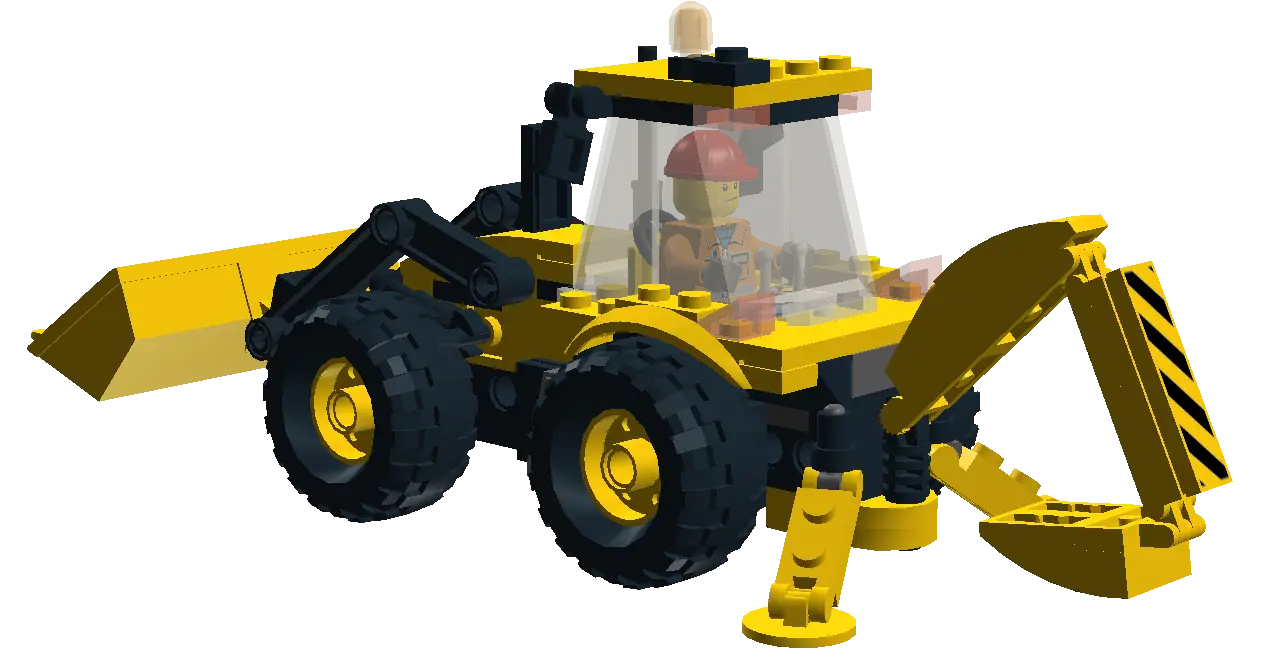 Yellow Toy Excavator for Kids