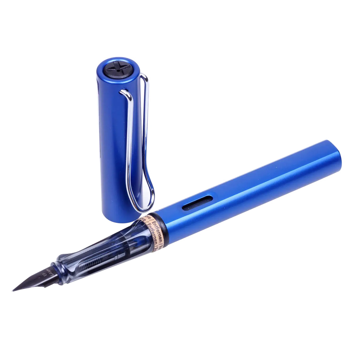 Blue Fountain Pen with Cap