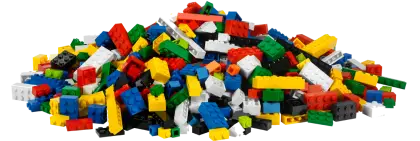 Pile of Colorful Lego Bricks