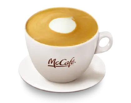 Cup of Frothy Cappuccino at McCafÃ©