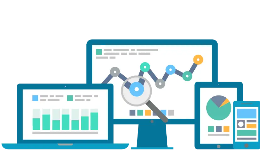 Analytics Visual Dashboard Illustration