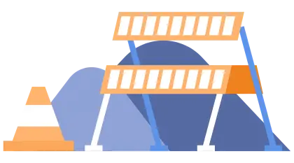 Construction Barriers and Cone