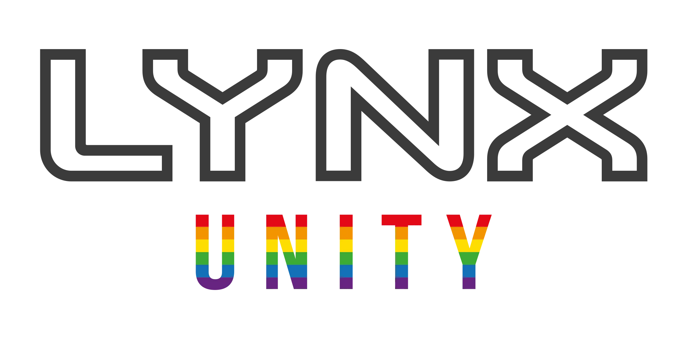 Lynx Unity Logo with Rainbow Colors