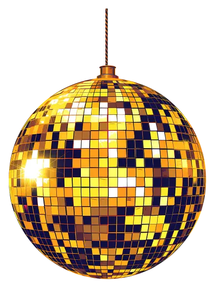 Gold Disco Ball Party Decoration