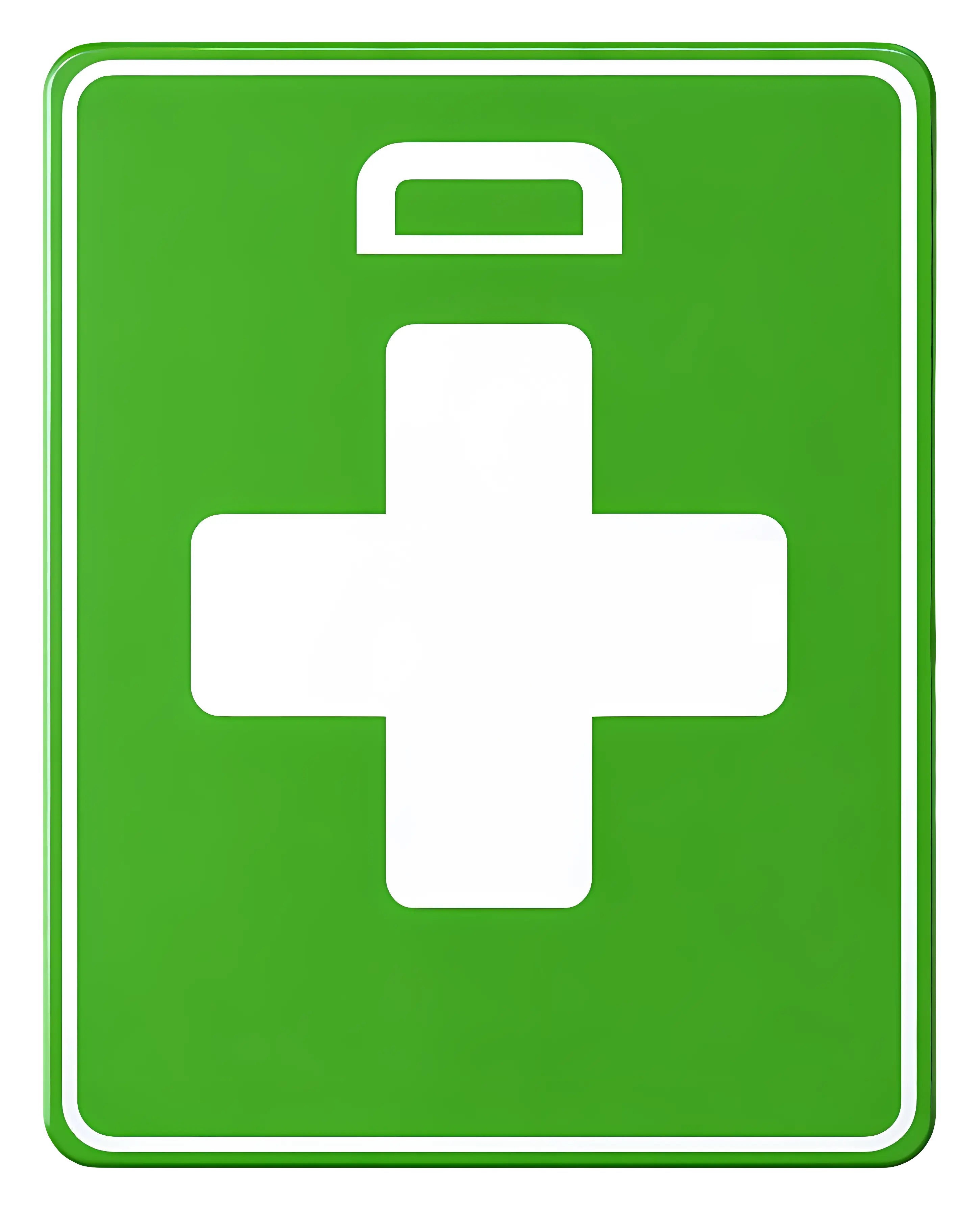Green First Aid Sign