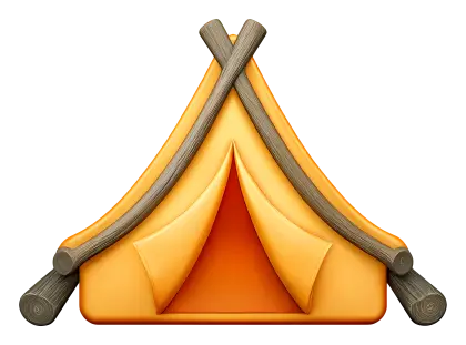 Orange Tent for Camping Adventures