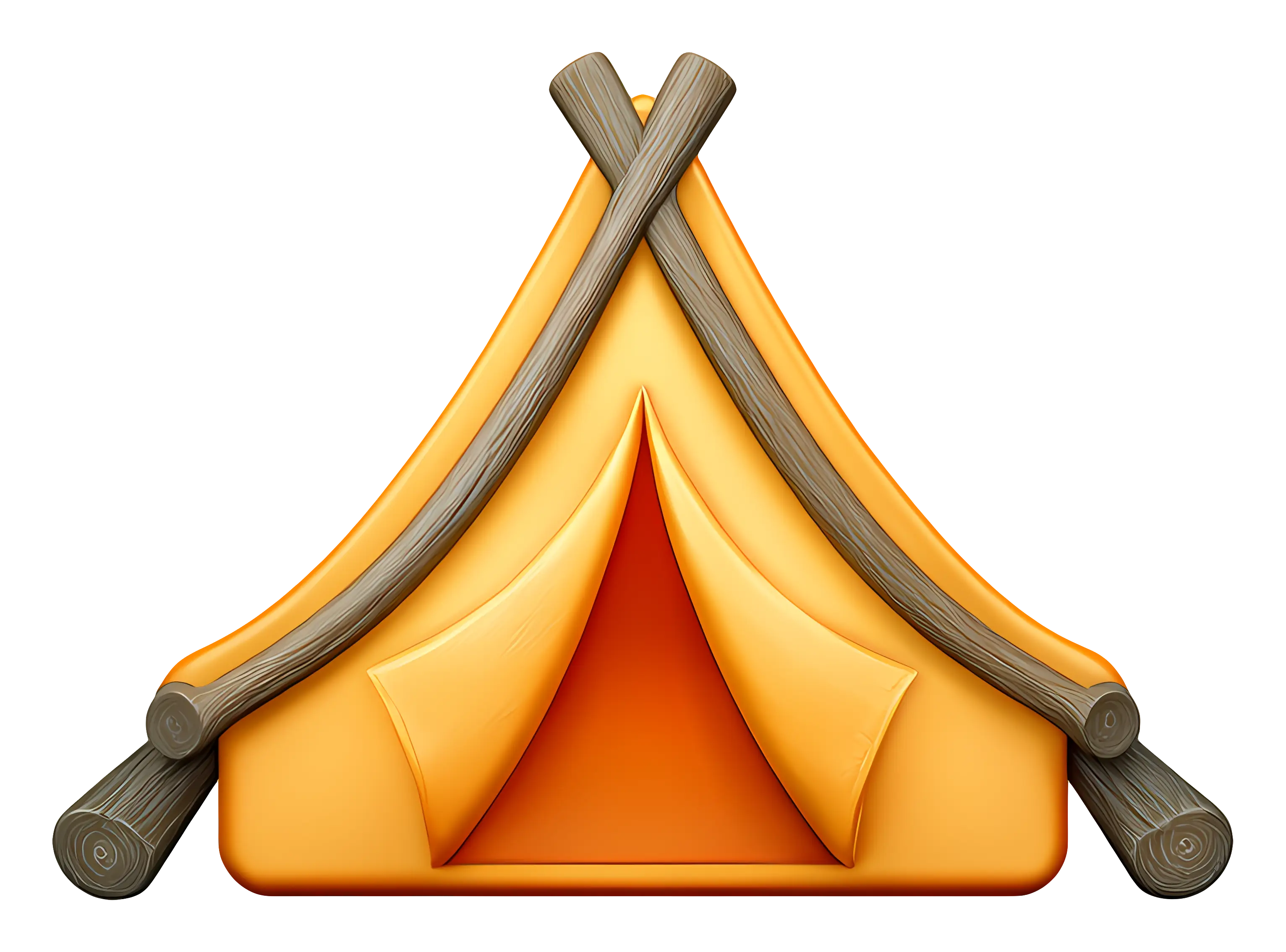 Orange Tent for Camping Adventures