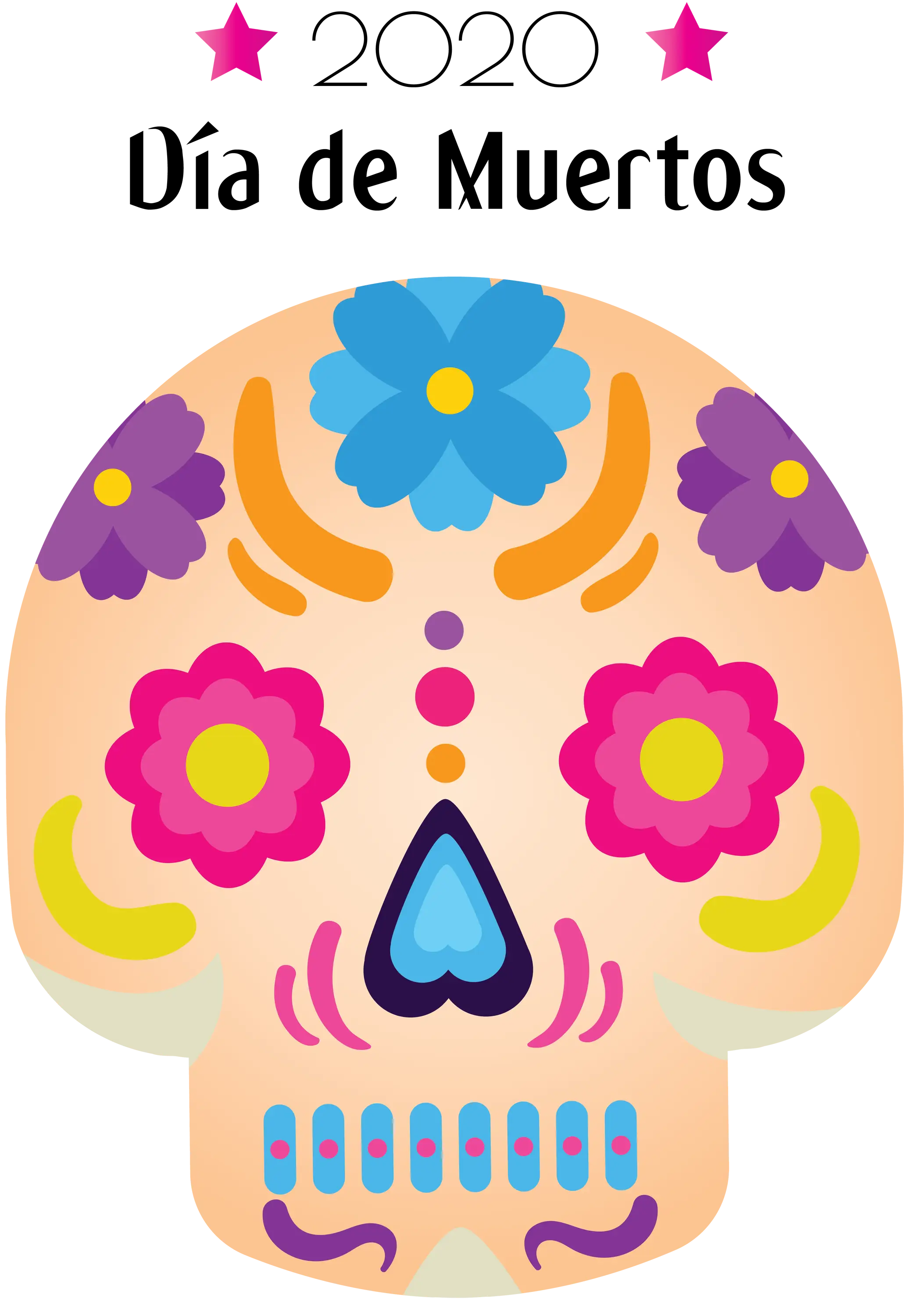 Sugar Skull for Dia de Muertos Celebration
