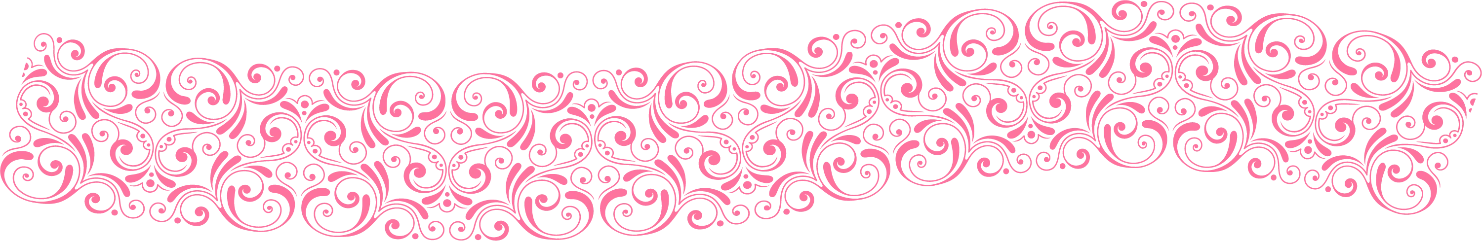 Pink Floral Decorative Border