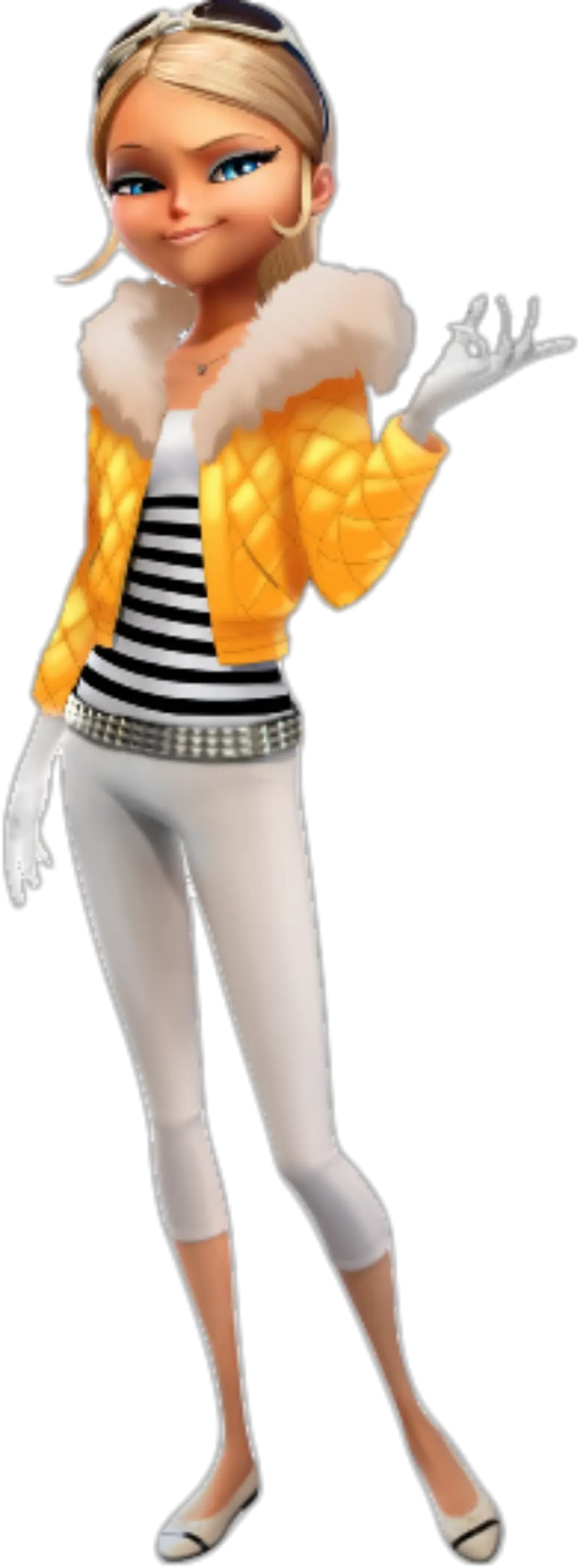 Stylish Animated Character in Yellow Jacket