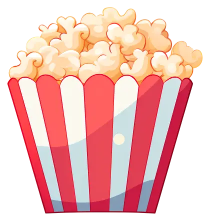 Striped Popcorn Bucket