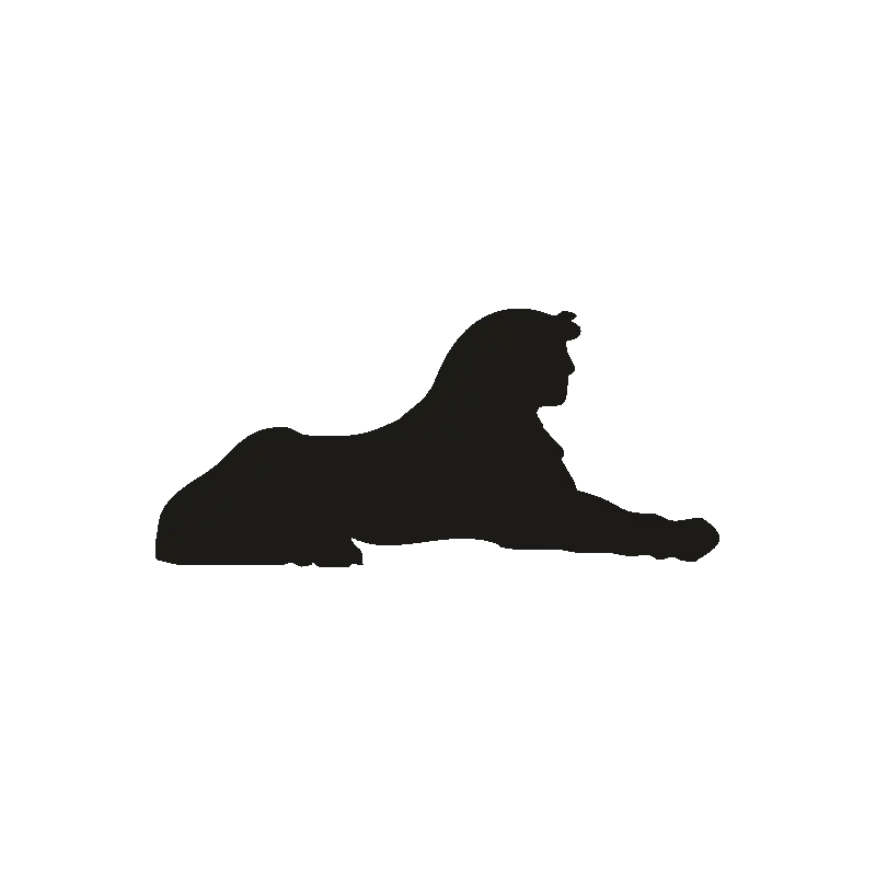 Sphinx Black Silhouette Icon