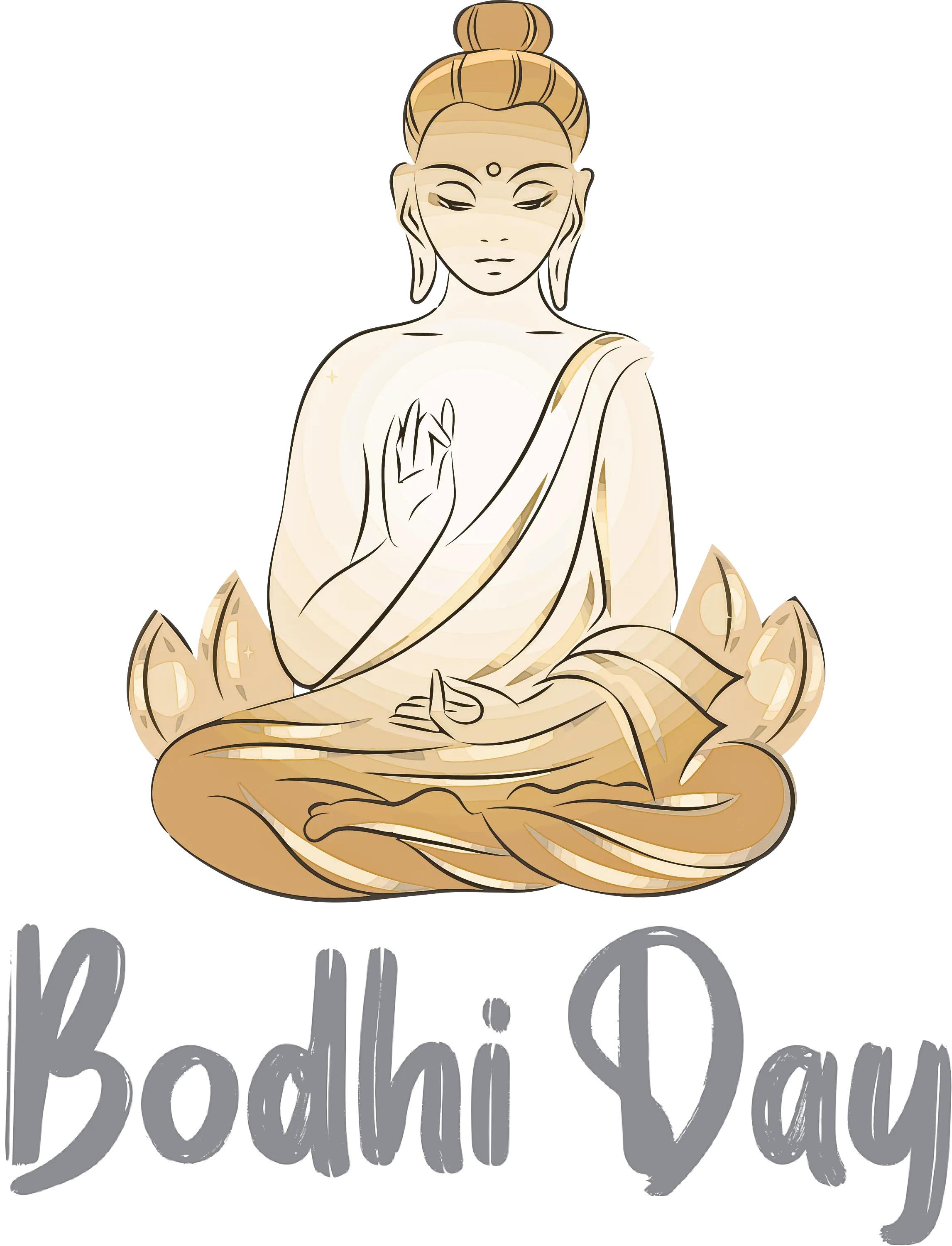 Bodhi Day Buddha Illustration