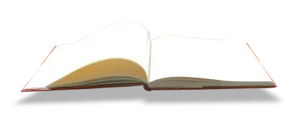 Open Blank Book with Visible Pages