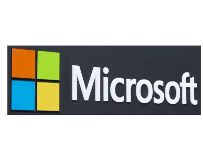 Microsoft Logo Design on Transparent Background