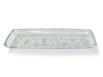 Rectangular Clear Glass Tray