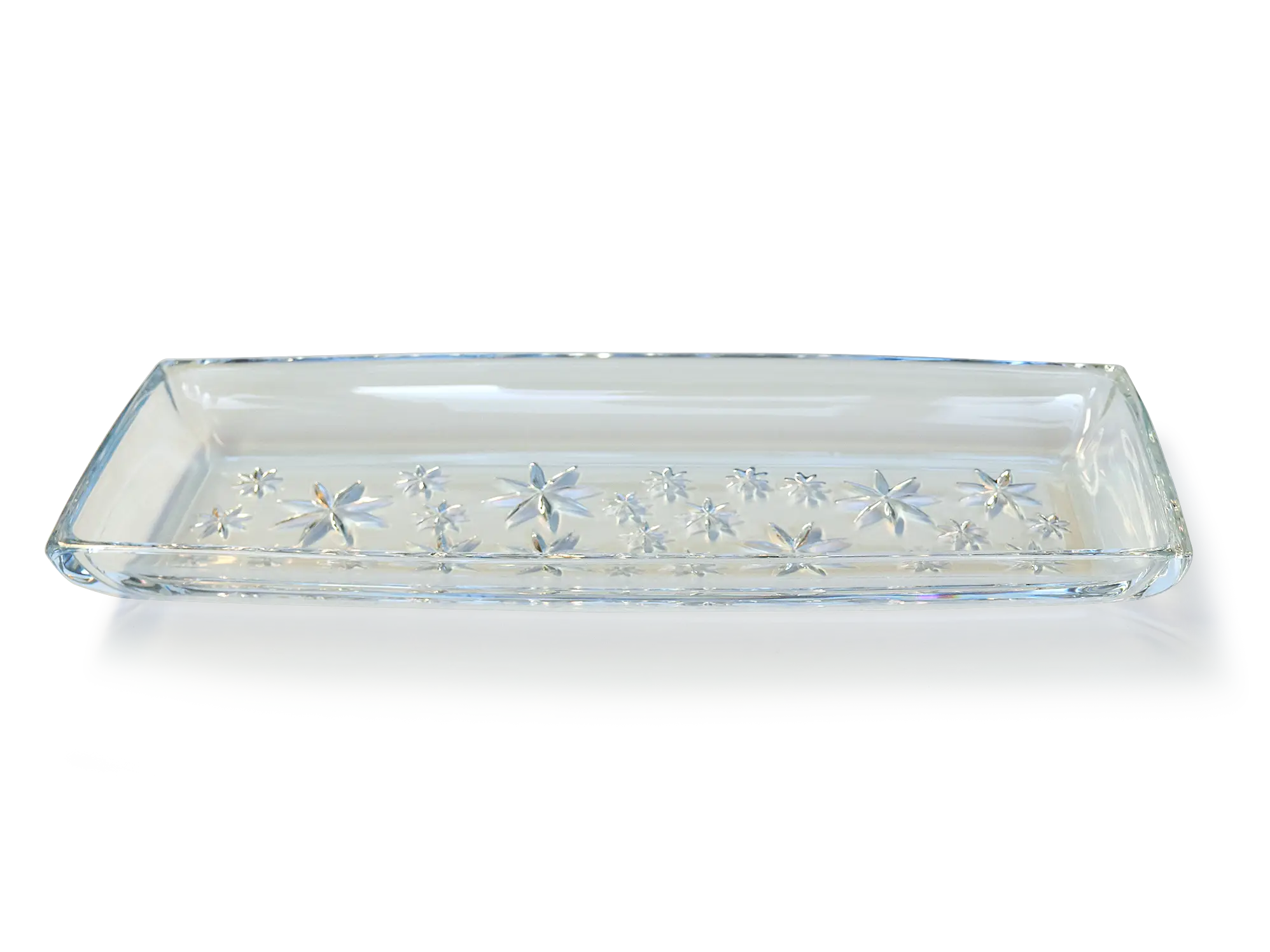 Rectangular Clear Glass Tray