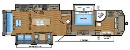 RV Floor Plan for Interior Layout