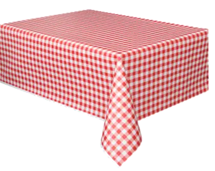 Red Checkered Tablecloth