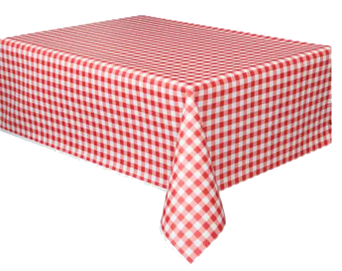 Red Checkered Tablecloth