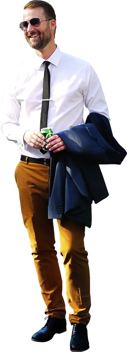 Smiling Man in Business Attire