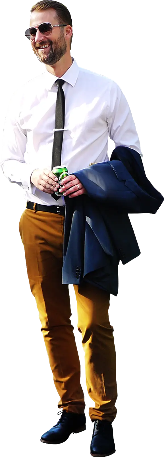 Smiling Man in Business Attire