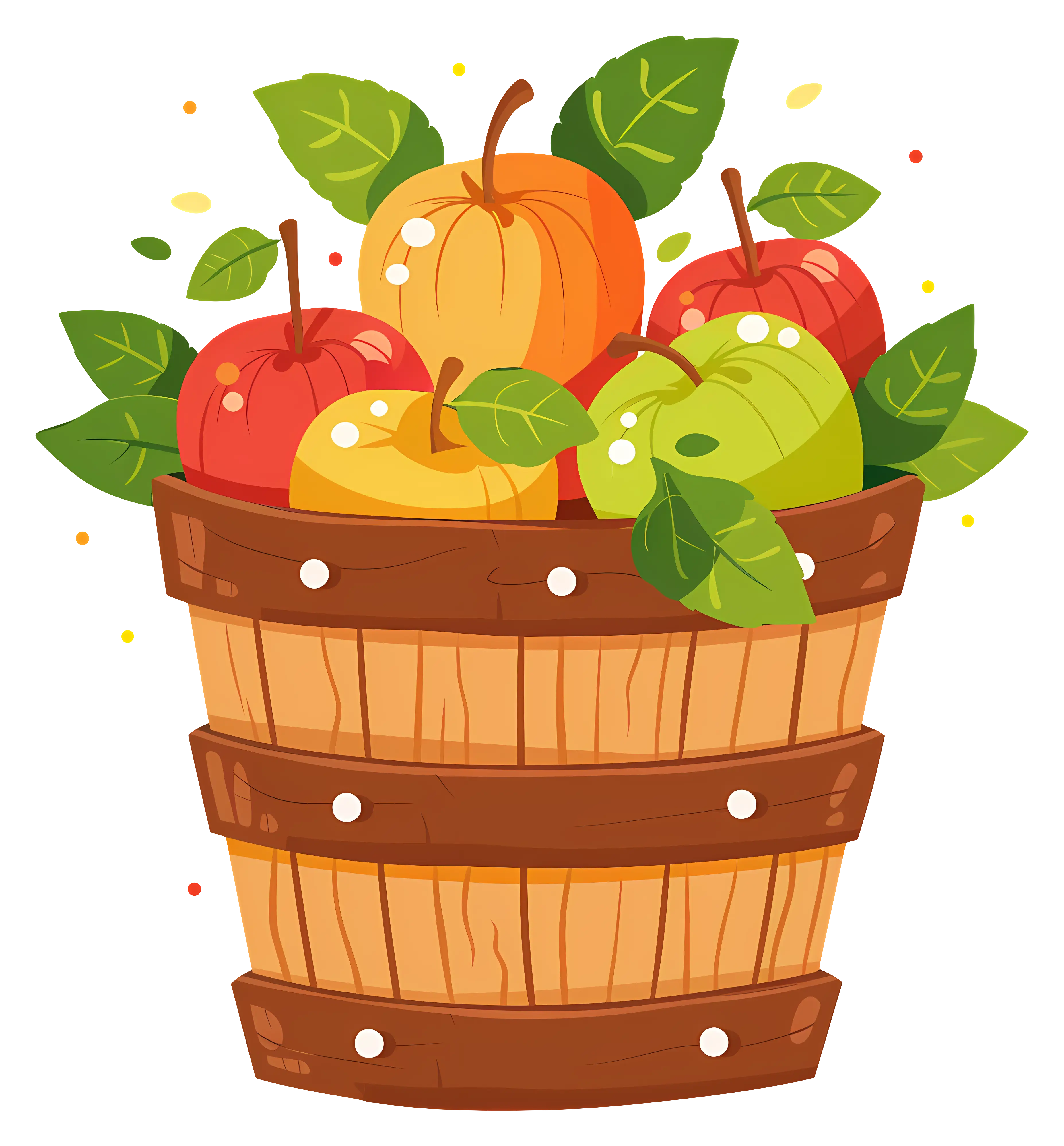 Basket of Fresh Apples