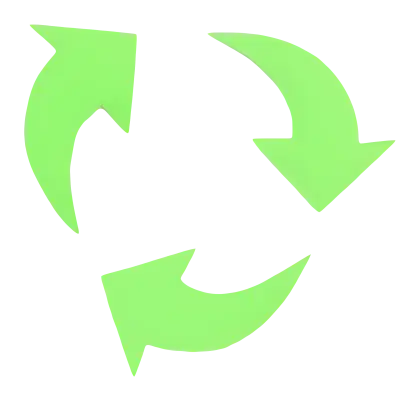 Green Recycling Arrows Symbol