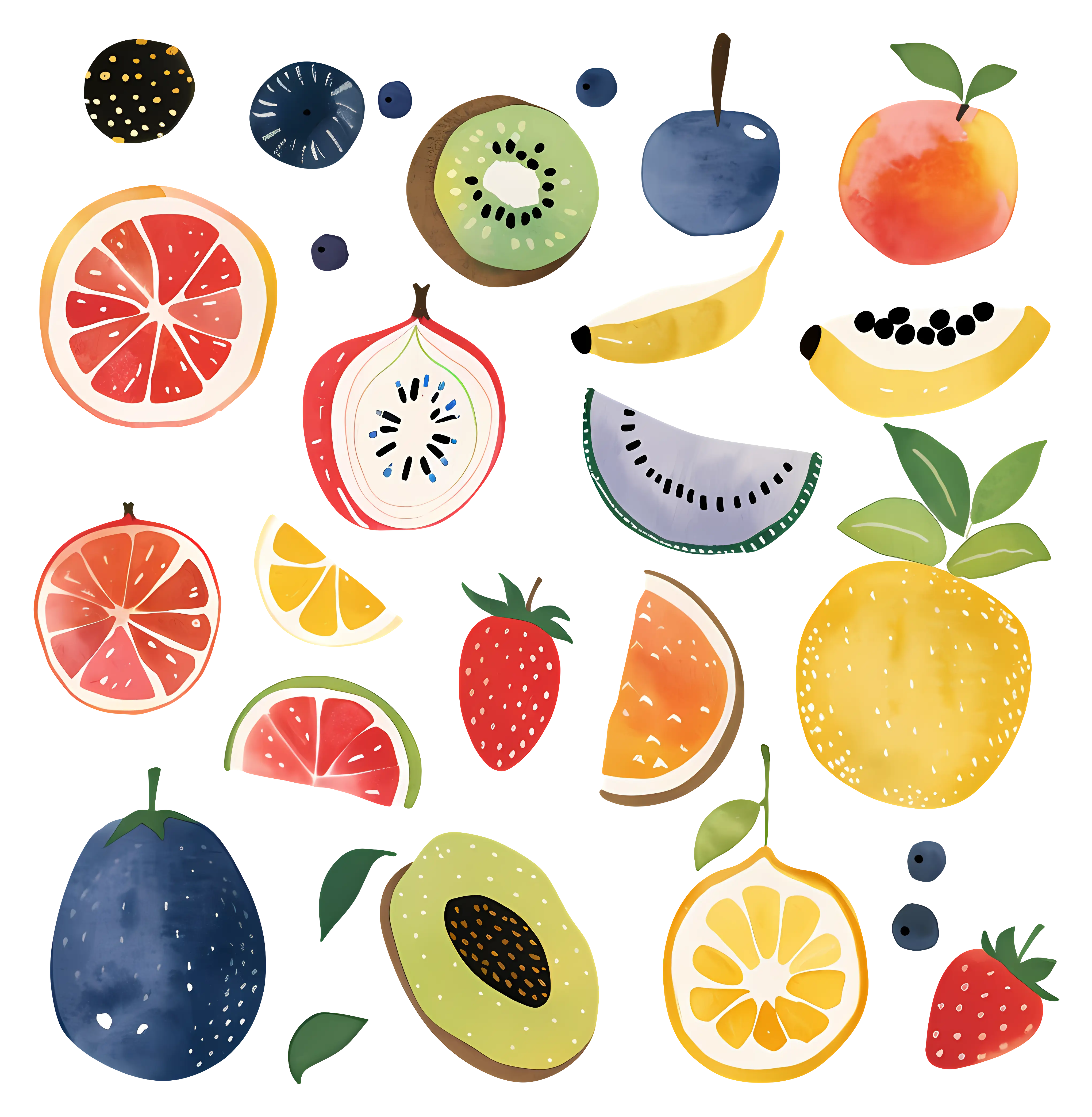 Assorted Colorful Fruits