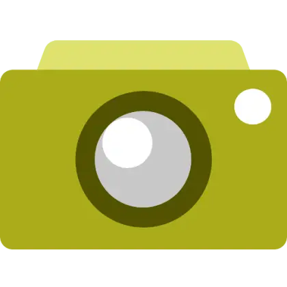 Illustration of Green Camera Icon