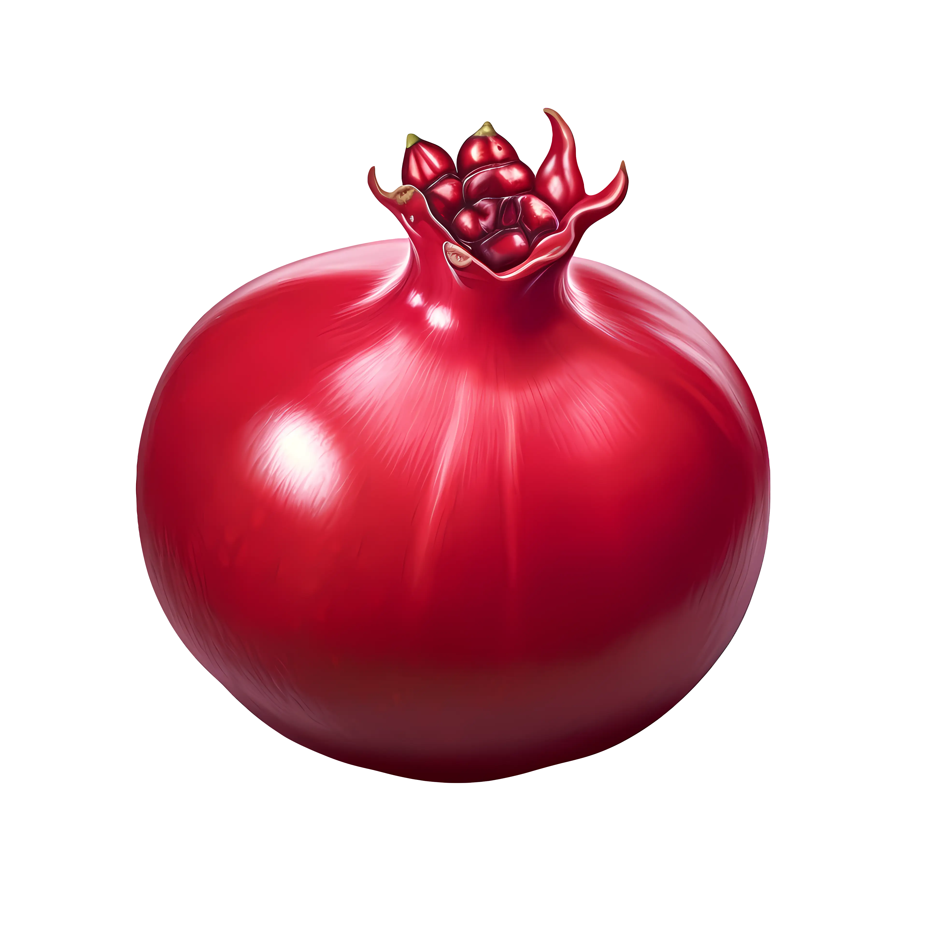 Realistic Red Pomegranate Illustration