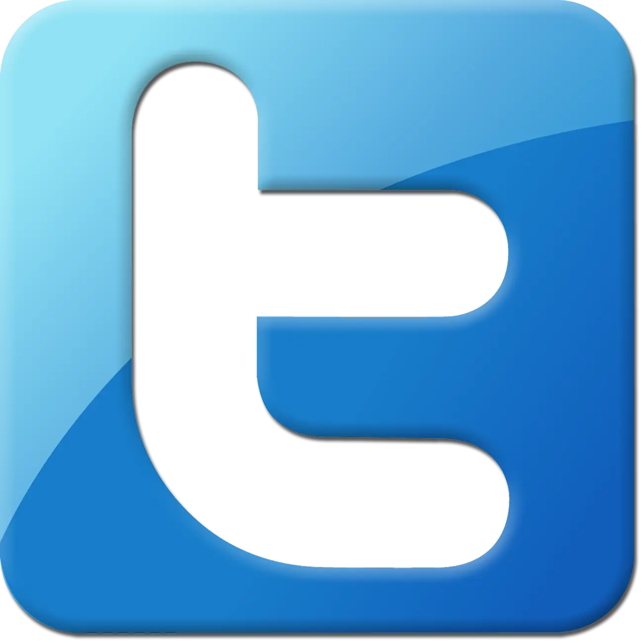 Blue App Icon with Letter T