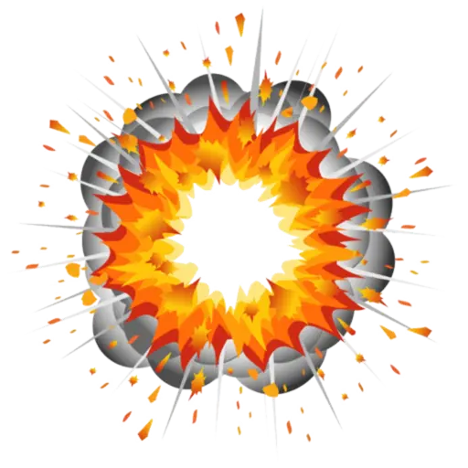Fiery Explosion Illustration