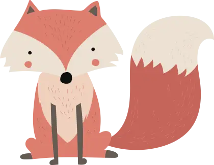 Cute Cartoon Fox Illustration