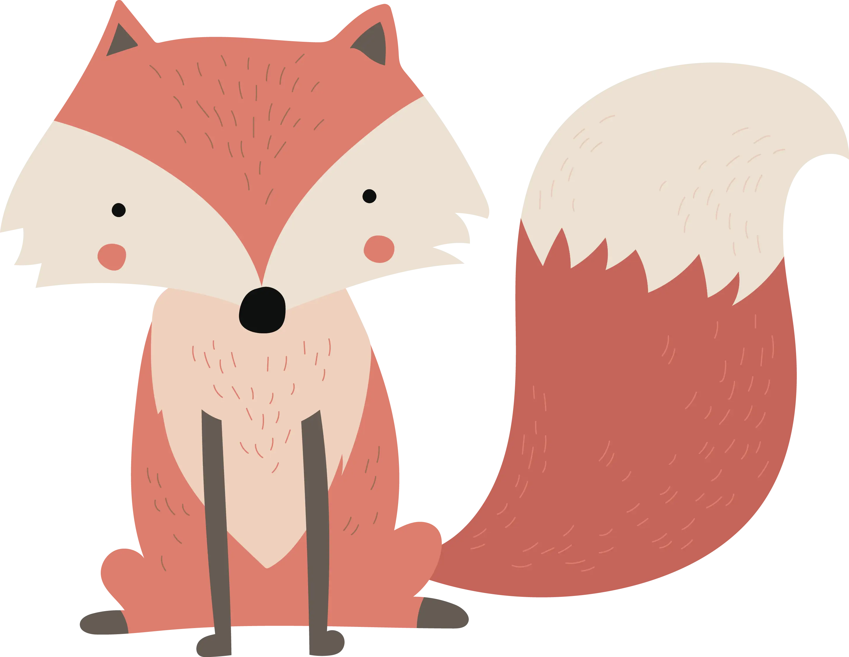 Cute Cartoon Fox Illustration