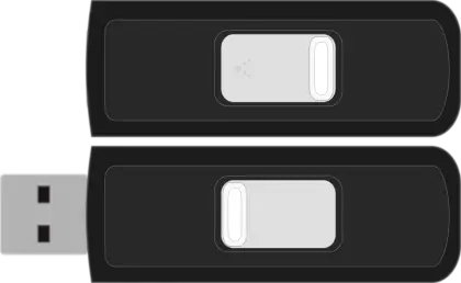 Black USB Drive for Data Storage