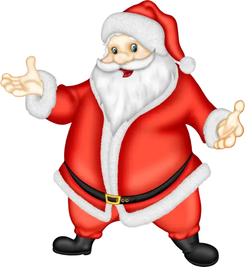 Cheerful Santa Claus Cartoon