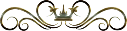Ornamental Golden Crown with Swirls