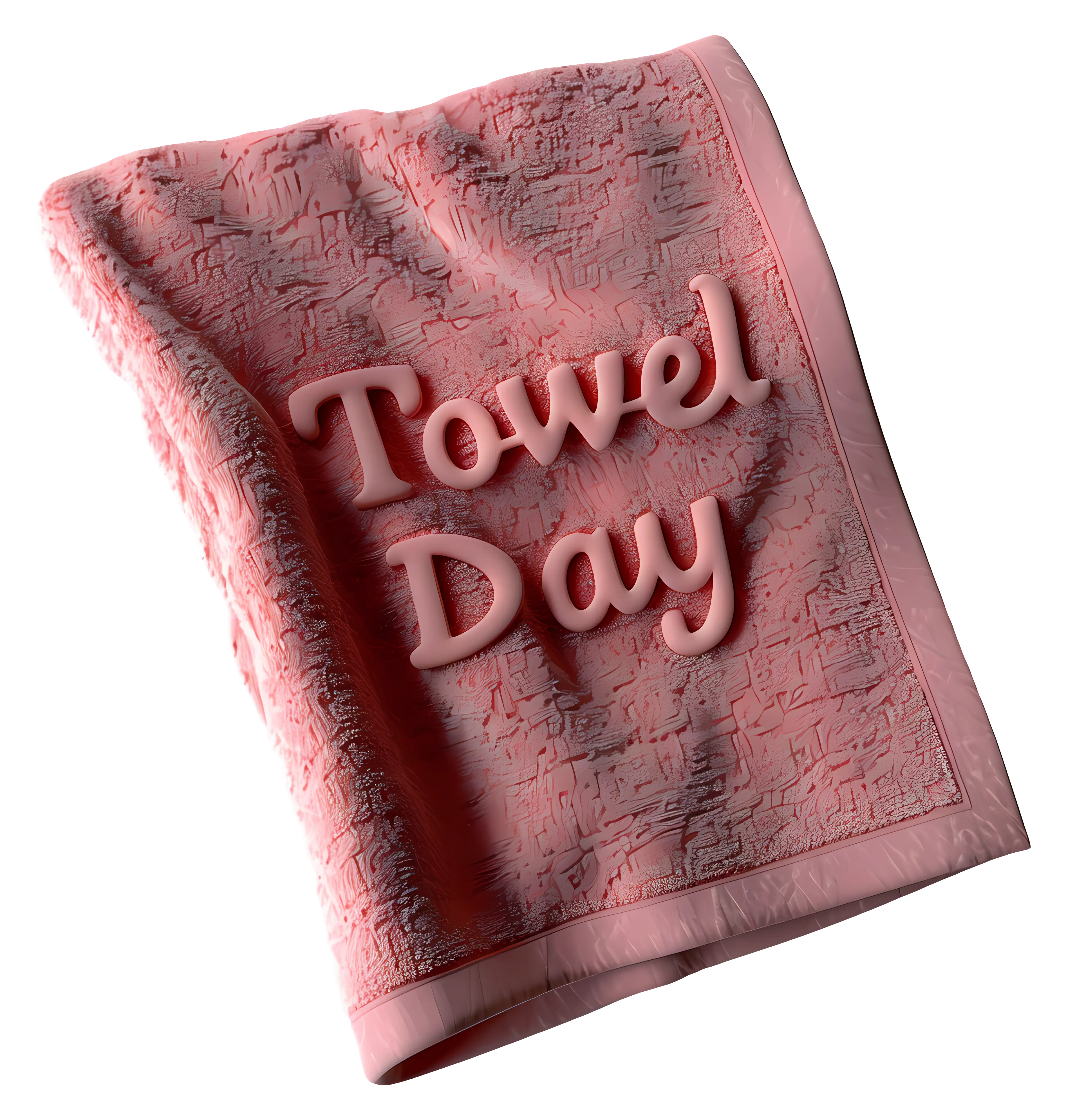 Pink Towel for Towel Day