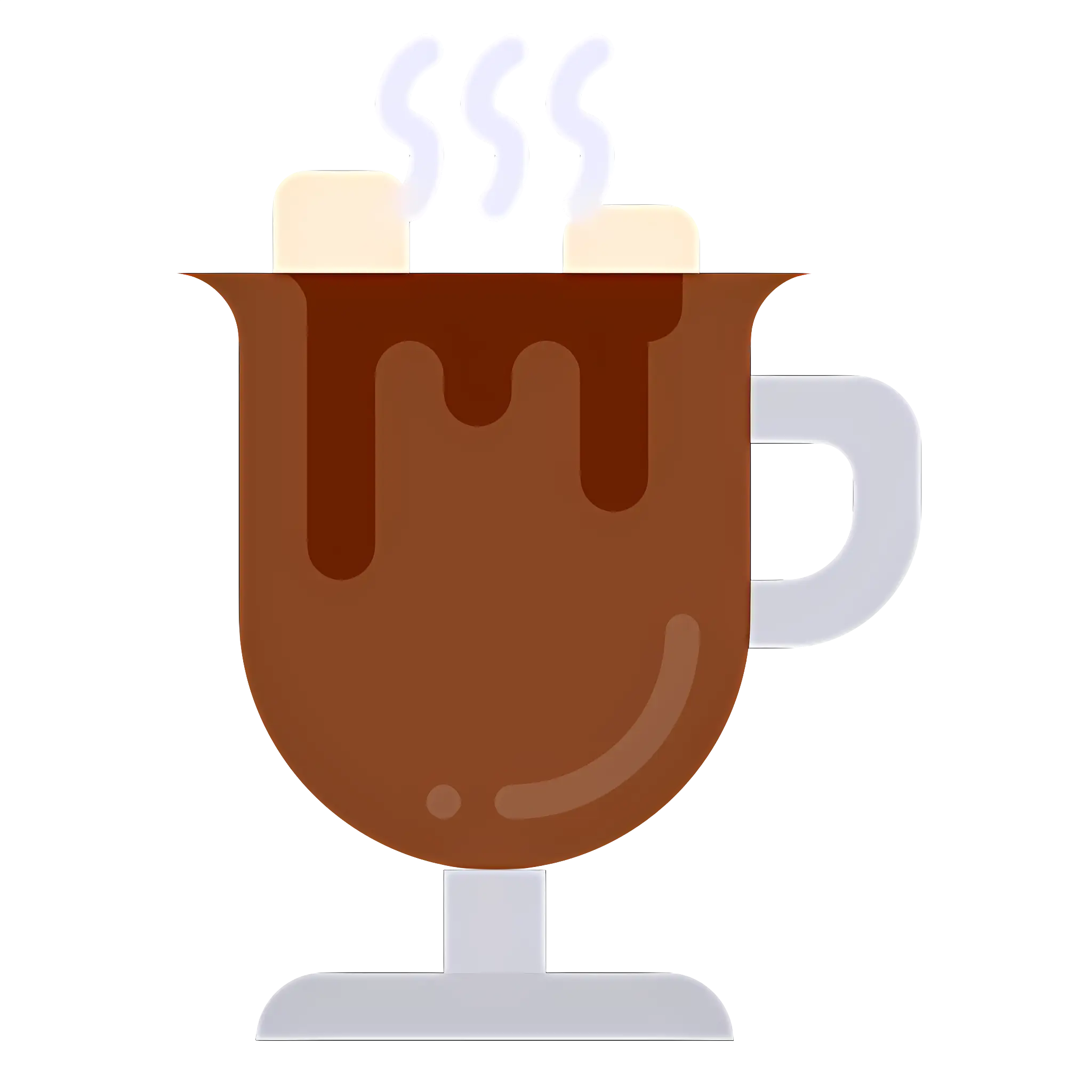 Tall Brown Cup with Chocolate