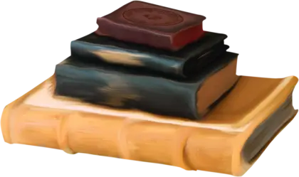 Artistic Illustration of a Stack of Books