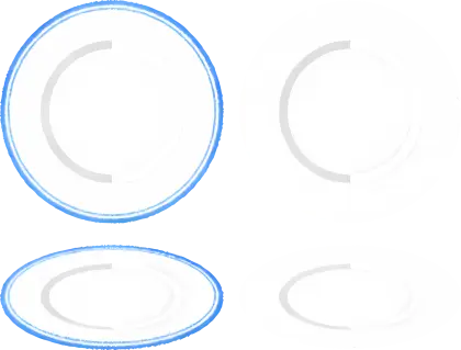 Blue Circles Pattern Design