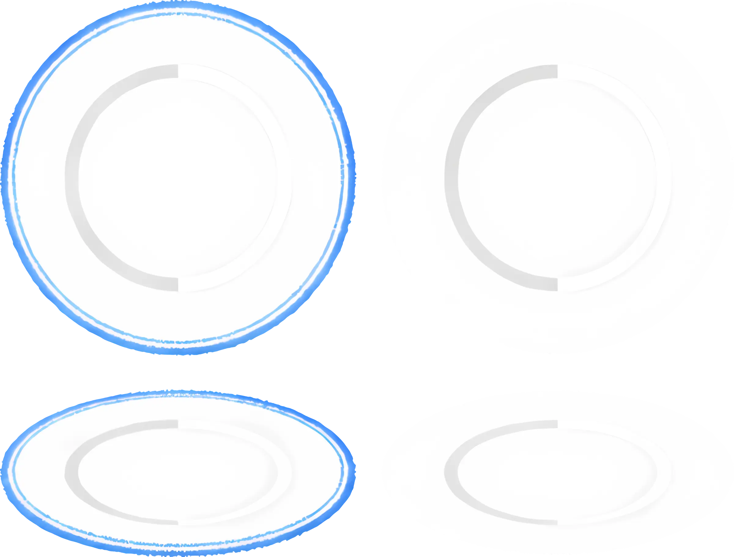 Blue Circles Pattern Design