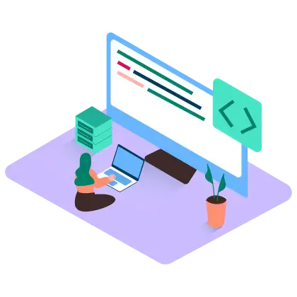 Person Coding on Computer