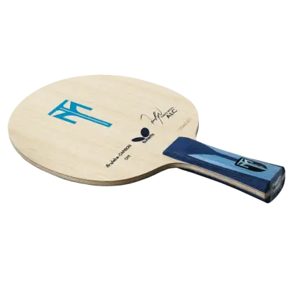 Wooden Ping-Pong Paddle with Blue Handle