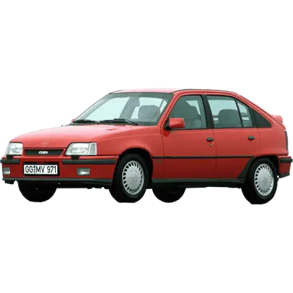 Red Hatchback Car