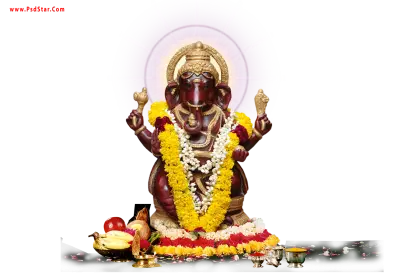 Decorated Ganesha Statue