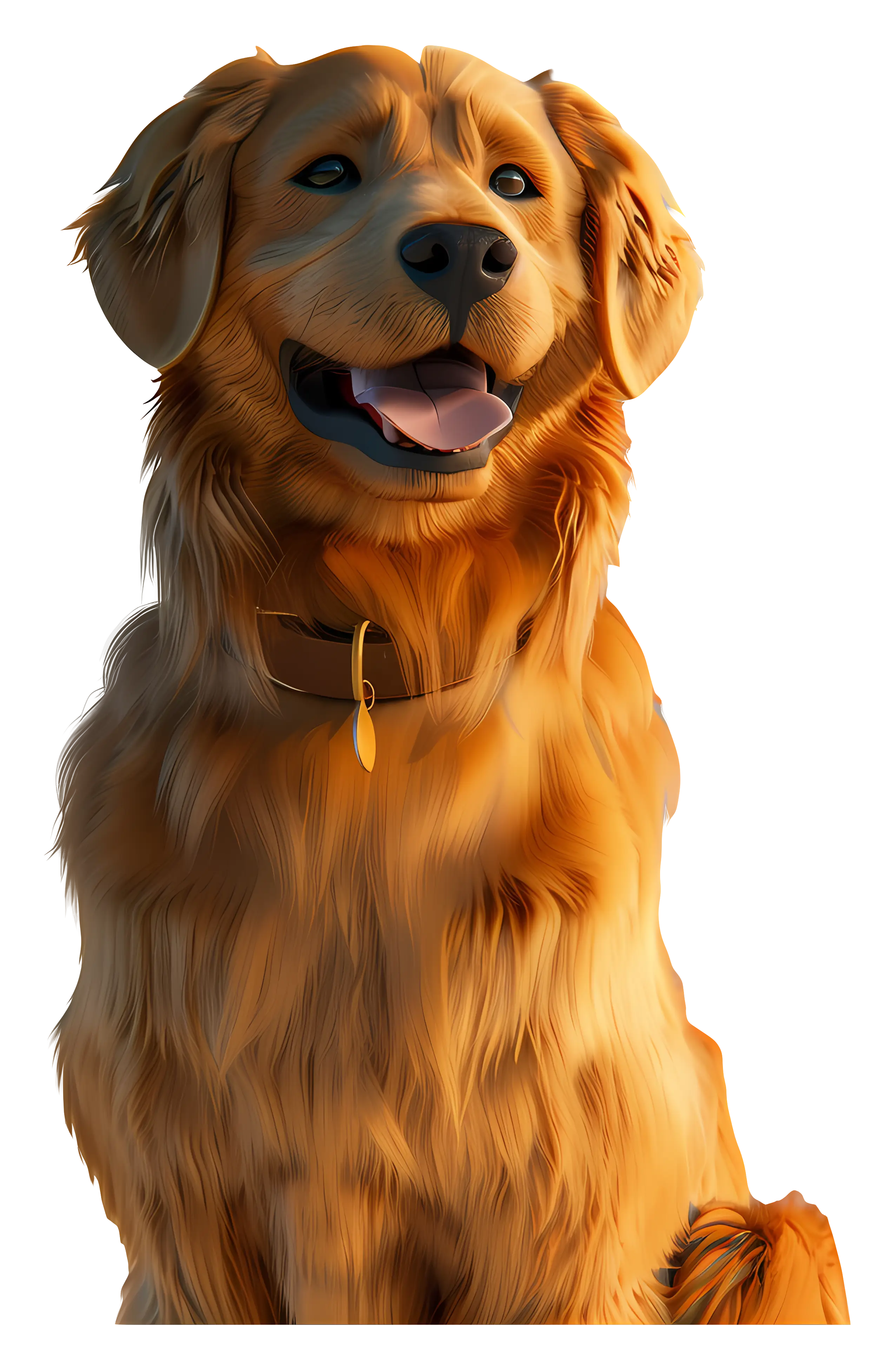 Golden Retriever Dog Illustration