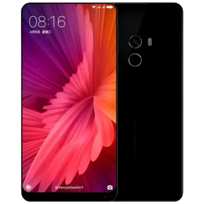 Black Smartphone with Red Display